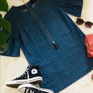 Lumiere Bell Sleeve Mini Dress